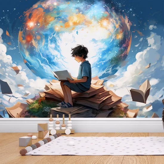 Kitap okuyan bir kişi görseli