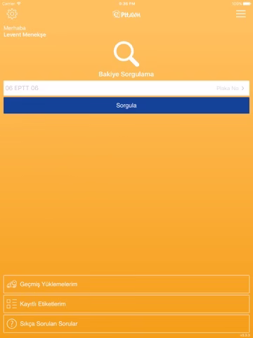 PTT HGS Müşteri Hizmetleri Bakiye Sorgulama Ekranı